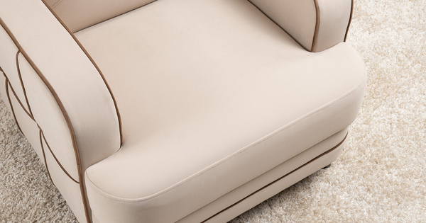 Кресло для отдыха Черри ТК 284 велюр Irida 02 светло-бежевый, Эвита шоколад бежево-коричневый