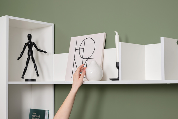 Спальня Эйр композиция 1 белый РЕ шагрень, спальное место 160 х 200