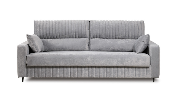 Диван-кровать прямой Изабель ТД 735 велюр Романс грей cерый