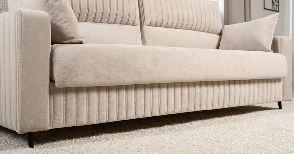 Диван-кровать прямой Изабель ТД 738 велюр Романс пебл бежевый