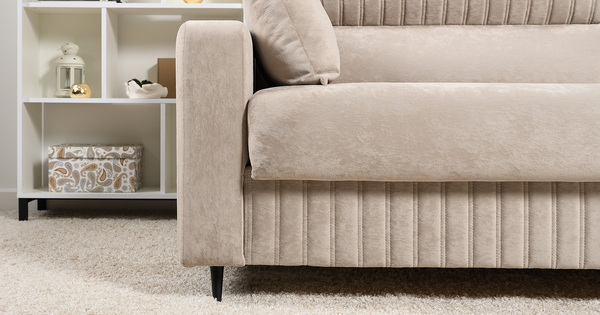 Диван-кровать прямой Изабель ТД 738 велюр Романс пебл бежевый