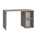 Стол письменный Лайт 12.163 серый шифер, дуб белый exclusive OW D4430, сборка на любую сторону, два варианта сборки тумбы
