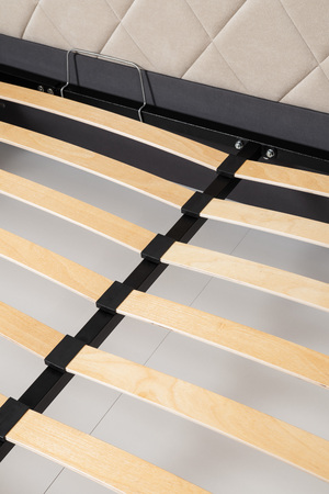 Кровать Марион 160 велюр OCEAN 002 бежевый с ортопедическим основанием и подъемным механизмом (спальное место 160 х 200)