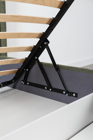 Кровать Марион 180 велюр OCEAN 012 темно-зеленый с ортопедическим основанием и подъемным механизмом (спальное место 180 х 200)