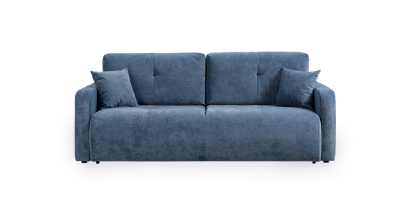 Диван-кровать прямой Марсель ТД 702 велюр Aura 24 синий