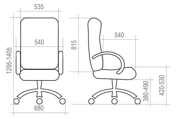 Кресло на колесах Сатурн ультра кожзам/сетка бежевый, крестовина пластик, подлокотники с мягкими накладками, механизм качания
