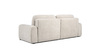 Диван-кровать прямой Тэдди 1505 композиция 1, букле Pique 010 светло-серый, модульная система