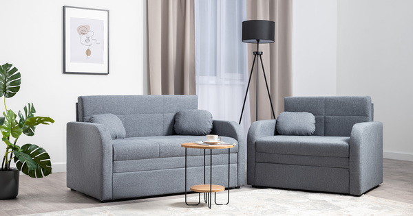 Кресло-кровать Тео (85) ТК 909 велюр Danco 995 серый