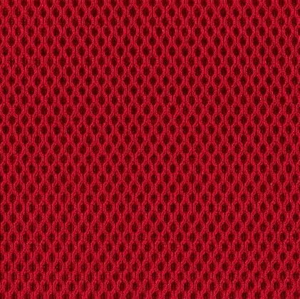 Кресло на колесах Ирис белый каркас, обивка сидушка - ткань саржа бабочки, спинка красный,  подлокотники пластик, крестовина пластик, без качания